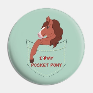 Pocket Pony (Sorrel/Chestnut Version) Pin