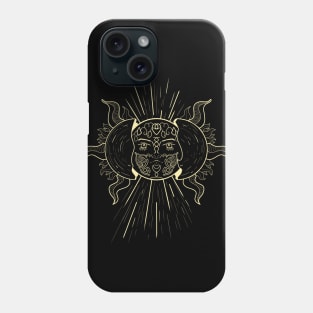 cool magical tarot card moon phases Phone Case