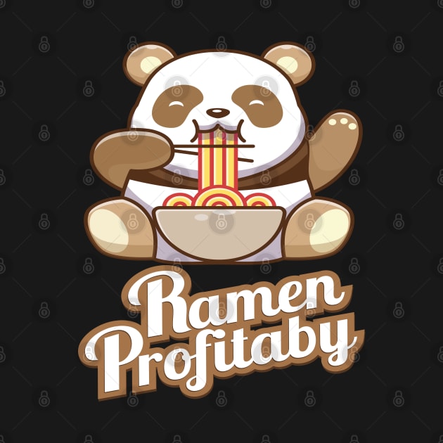 Panda Eating funny Ramen Noodles Soup - Restaurant by chouayb