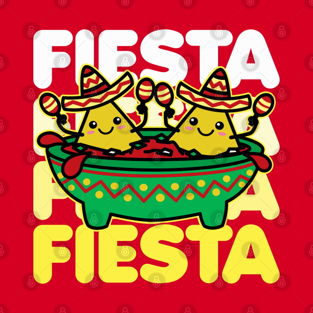 Let's Fiesta Kawaii Chips & Salsa by DetourShirts