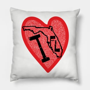 I Love Florida I Heart Florida Pillow