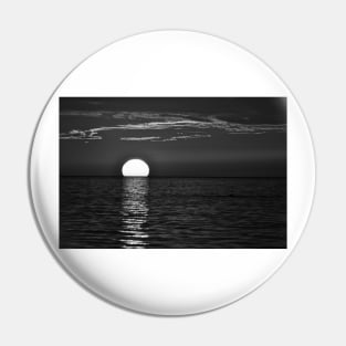 Black and White Sunset Pin