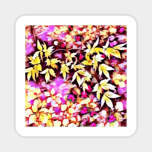 Pastel Vines and Flowers Magnet