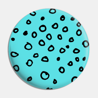 Abstract boho black bubble pattern Pin