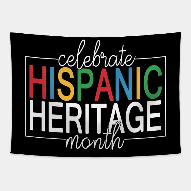 Proud Latina For Women Funny Hispanic Heritage Month Flag Tapestry by The Design Catalyst