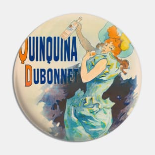 Quinquina Dubonnet Apéritif Vintage Poster 1895 Pin