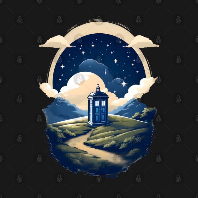 Tardis in the night by Zack