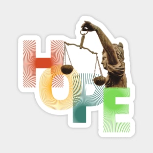 HOPE balance of justice Magnet