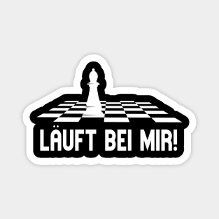 Läuft Bei Mir Schach Läufer Lustiges Schachspieler Magnet