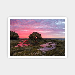 Keyhole Rock, Bridgewater Bay,Blairgowrie, Mornington Peninsula, Victoria, Australia Magnet