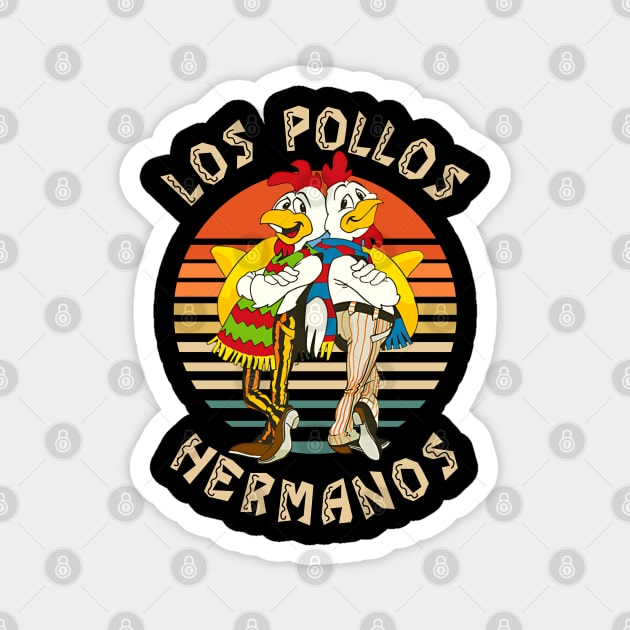 Retro Los Pollos Hermanos Funny! Magnet by Rans Society
