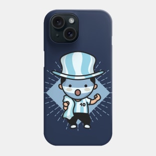 Cute Argentina Football Fan // Kawaii Cute Argentine Soccer Supporter Phone Case