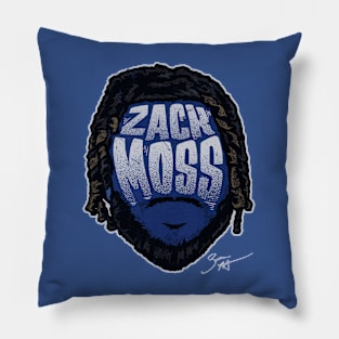 Zack Moss Indianapolis Player Silhouette Pillow