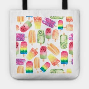 Watercolor ice cream summer pattern Tote