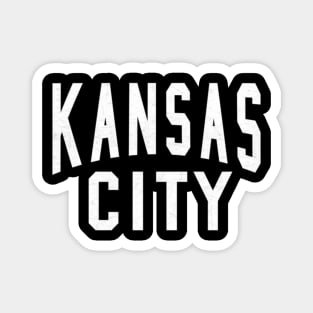 Black Kc Kansas City Black White Basic Kc Magnet