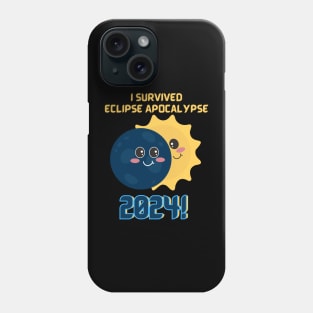 I survived the Eclipse Apocalypse 2024 Phone Case