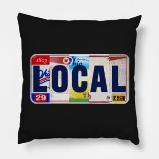 Ohio Local License Plates Pillow