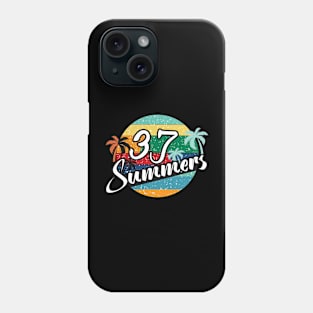 37 Summer, Sweet Summer, Great Summer Retro Vintage T-shirt. Phone Case