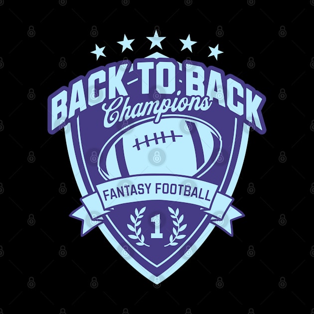 Fantasy Football Back To Back Champ, Fantasy Football Gift, FFL Back To Back by ShirtCraftsandMore