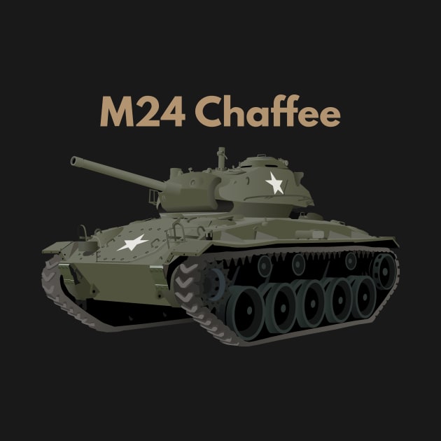 M24 Chaffee American WW2 Tank by NorseTech