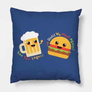 Burger & Beer Pals Pillow