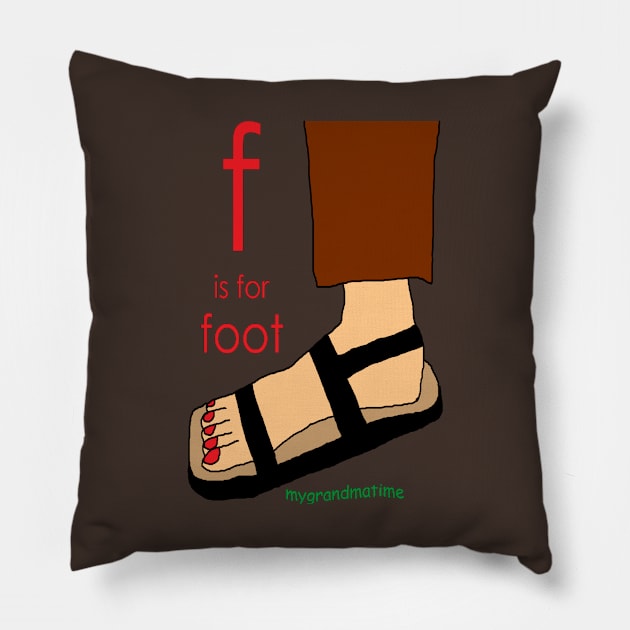 f is for foot Pillow by mygrandmatime