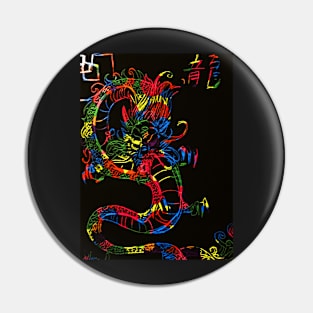 Rainbow dragon Pin