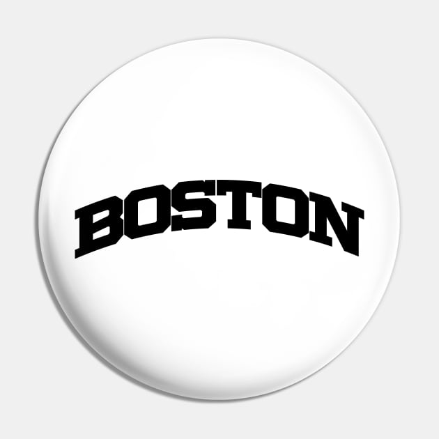 Boston Campus University Black Pin by Aspita