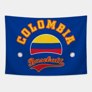 Colombia Baseball Team Tapestry