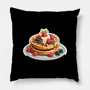 Waffles Vintage Vintage Vogue Since Established Pillow