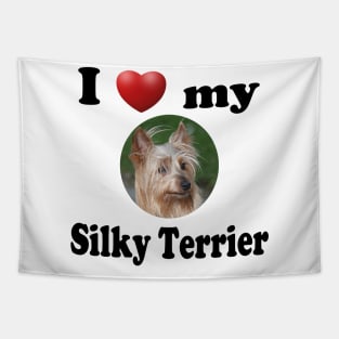 I Love My Silky Terrier Tapestry