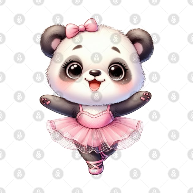 Valentine Love Panda Bear by Chromatic Fusion Studio