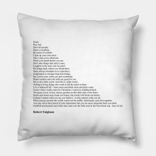 Robert Fulghum Quotes Pillow