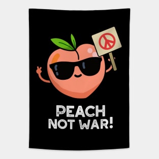 Peach Not War Cute Fruit Pun Tapestry