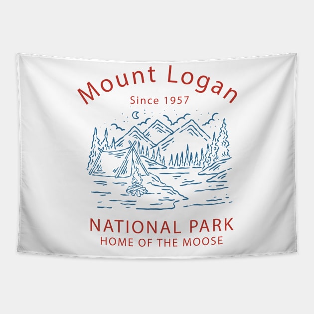 Mount Logan Tapestry by Easy On Me