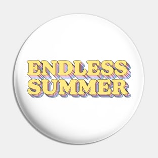 Endless Summer Light Colors Retro Pin