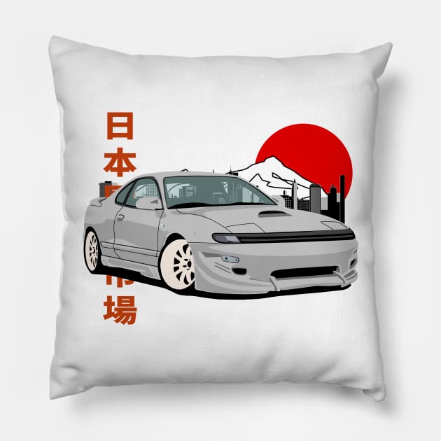 Toyota Celica gts st185 Pillow by Rebellion Store