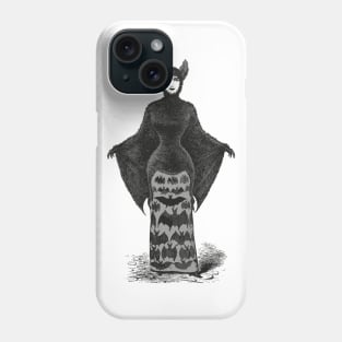 Victorian Bat Woman | Victorian Halloween Costume | Victorian Bat Costume | Phone Case