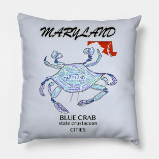 Maryland Blue Crab, Cities Pillow