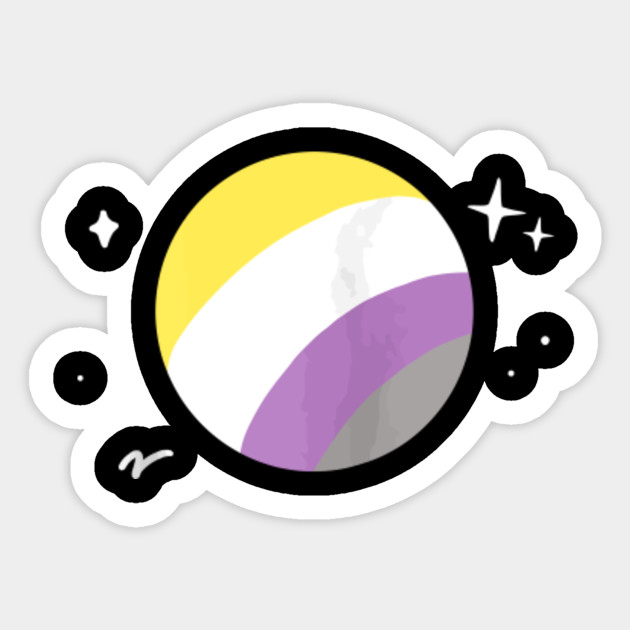 Nonbinary Planet Lgbtqia Pride Flag Aesthetic Space Zip ...