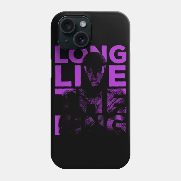 Long Live the King Tribute Chadwick Boseman Edit Phone Case by gastaocared