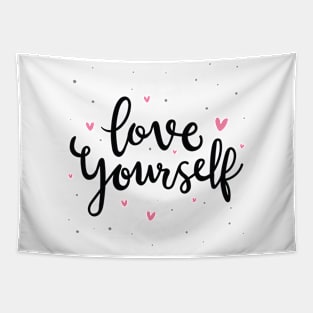 Love youself quote and saying Tapestry