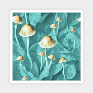 Mushrooms and fabric Magnet