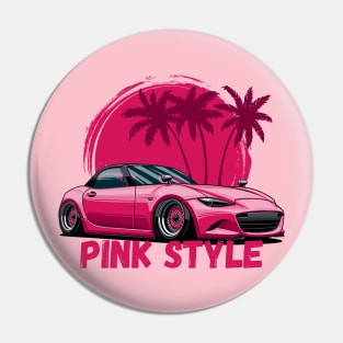 MX5 Miata Pink style Pin