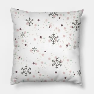 Snowflakes From Minty Christmas Collection Pillow