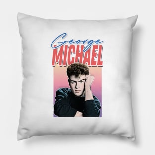 George Michael / 80s Style Retro Fan Art Design Pillow