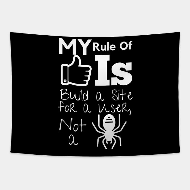 My Rule Of Thumb Is, Build a Site for a User, Not a Spider Tapestry by Satrangi Pro