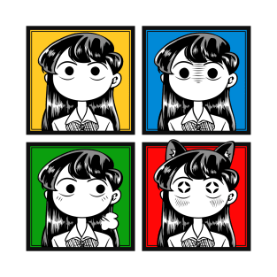 Komi-san Faces T-Shirt