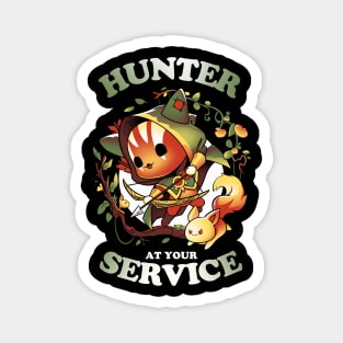 Hunter's Call - Cute Cat Gamer Magnet