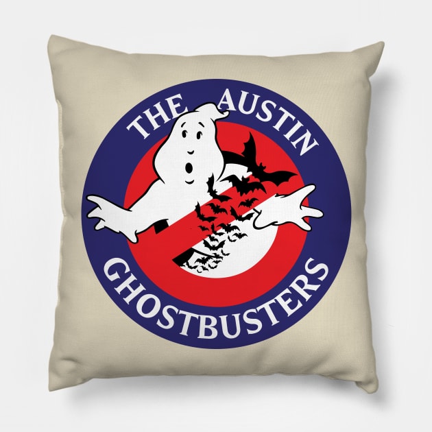 75% Sized Logo Pillow by The Austin Ghostbusters